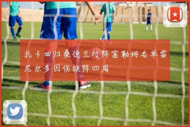 扎卡回归桑德兰对阵富勒姆名单雷尼尔多因伤缺阵四周